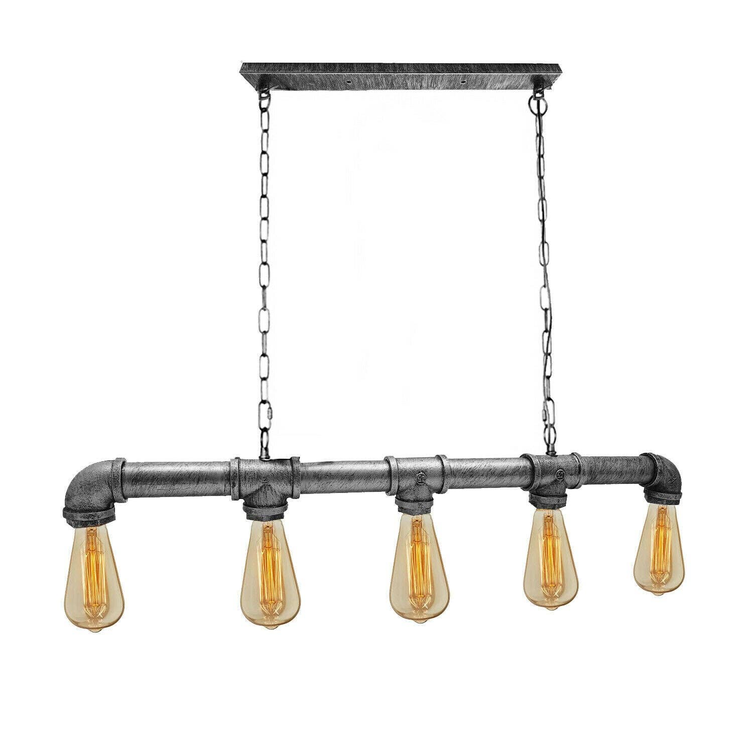 Ledsone - Vendita all'ingrosso Lampadario/lampada a sospensione - Luci da soffitto steampunk a tubi d'acqua industriali vintage ~236812