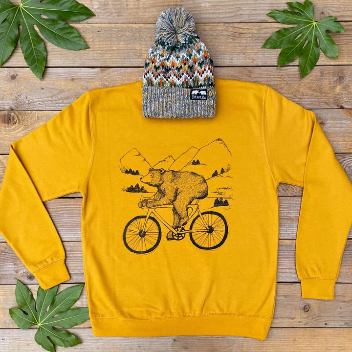 Cycling Bear Jumper for wholesale by Don't Feed The Bears