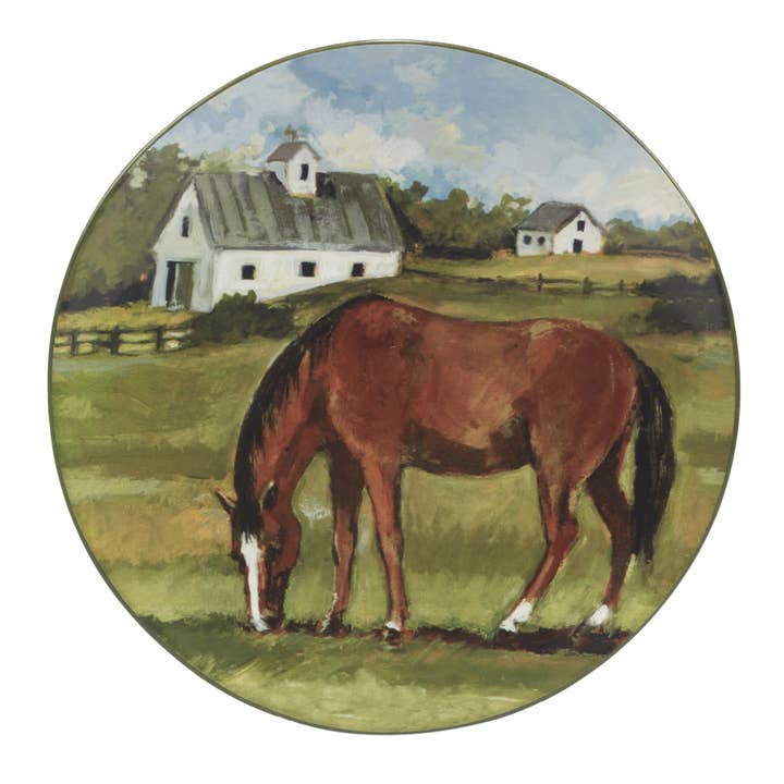 Certified International - Wholesale Dinner Plate - York Stables Dinner Plate 10.5in 4 asst