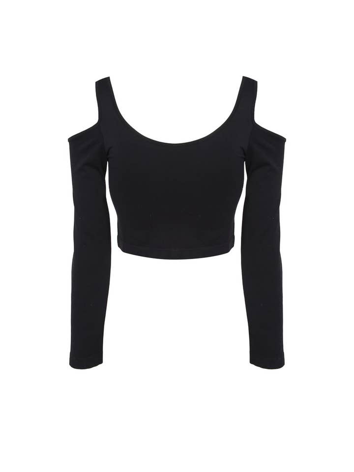 Sugarlips - Wholesale Knit Top - Women's - Cold Shoulder Long Sleeve Top0
