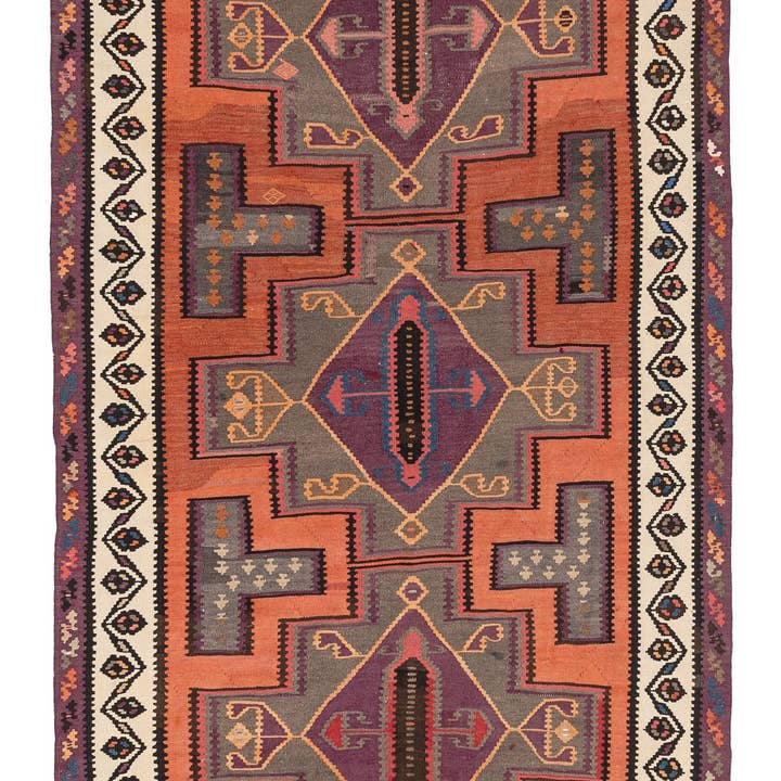 (5'3'' x 8'5'') Authentic Vintage Kilim Area Rug for wholesale by Rugtolia