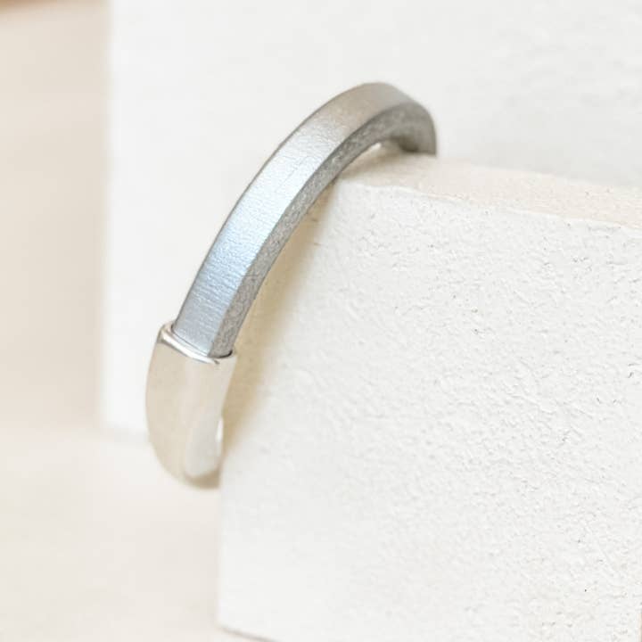 The Breakaway Bracelet / Chrome / Silver for wholesale by Diana Kauffman Designs