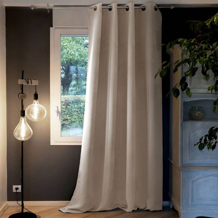 Mörkläggningsgardin 140x280 cm Foder Polyester Natur för wholesale av Housse De Rêve