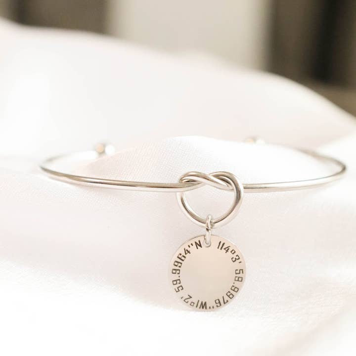 Life Prints Products – wholesale Charm/dangle bracelet – Custom Latitude Longitude Bracelet