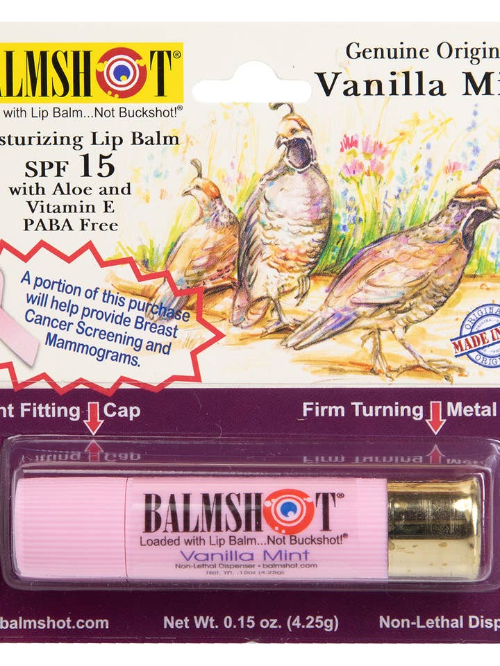 Pure Pink Vanilla Mint Lip Balm for wholesale by BALMSHOT Lip Balm