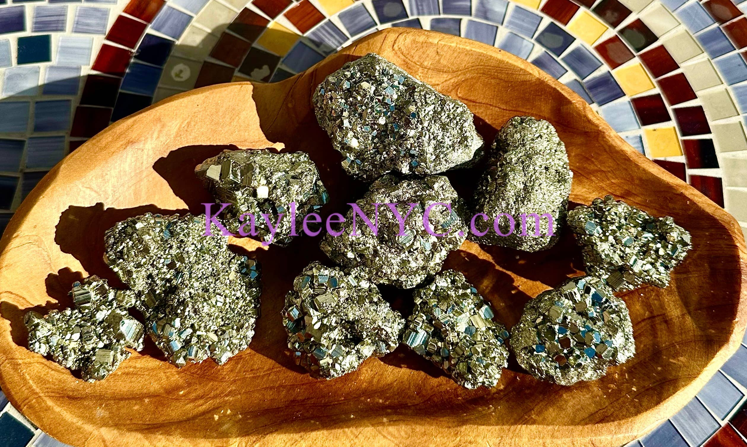 KayleeNYC - Wholesale Spiritual Stone/Crystal - 2 lbs Natural Pyrite Specimen Crystal2