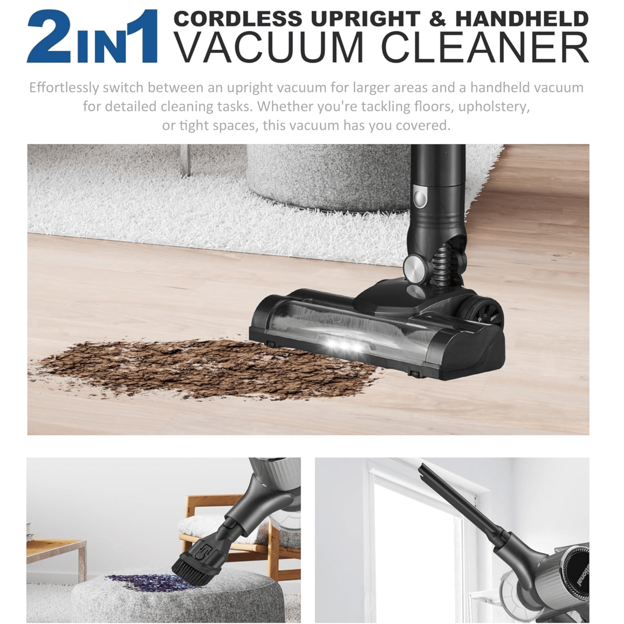 JupiterGear Home – wholesale Vacuum cleaner – National 2-in-1 Cordless Upright and Handheld Vacuum Cleaner8