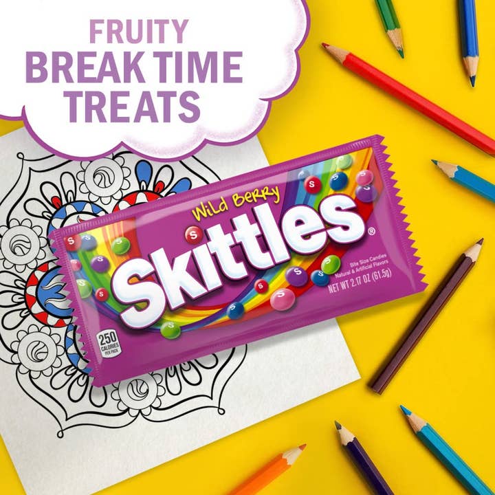 Horizon Top Market - Wholesale Cotton Candy - Wrigley Skittles, Wild Berry, 2.17 oz (36 count)