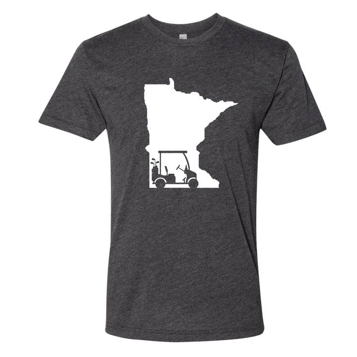 Minnesota Awesome – wholesale Screen printed t-shirt – unisex – Golf Cart Minnesota Shirt5