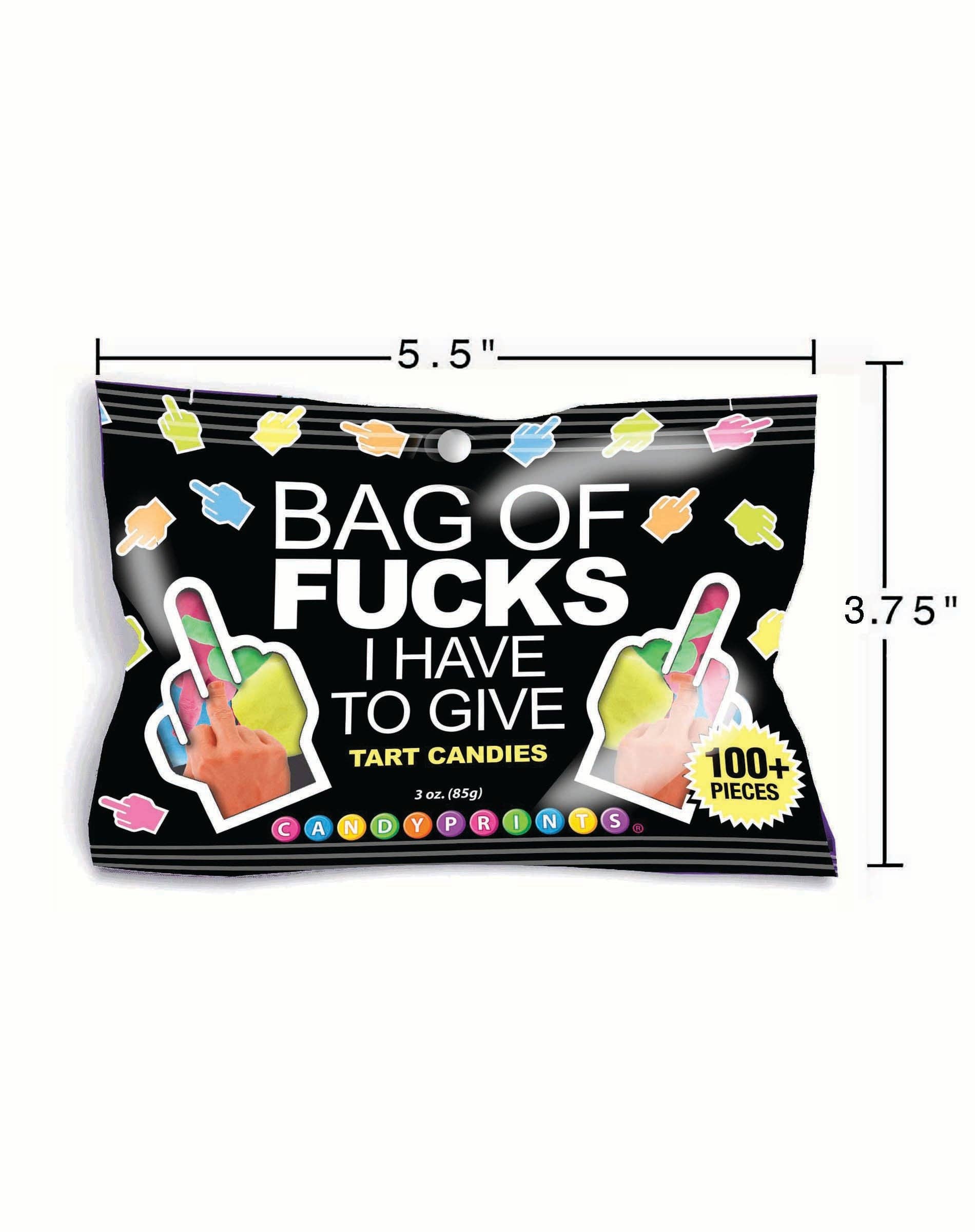 Little Genie Productions - Wholesale Hard Candy - Bag of Fucks I Have to Give -3oz Bag1