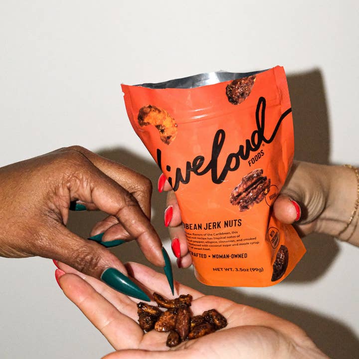 Live Loud Foods - Wholesale Nuts - Caribbean Jerk Seasoned Mixed Nuts2