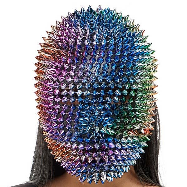 Rainbow Spiked Face Mask for wholesale by KBW Global Corp.