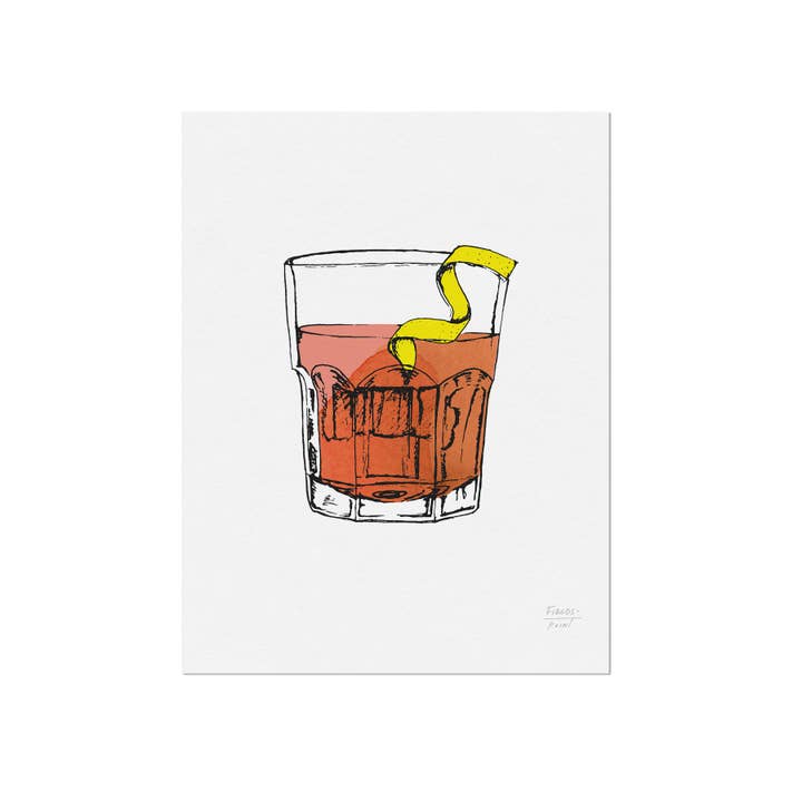 Sazerac Art Print for wholesale by Statement Goods