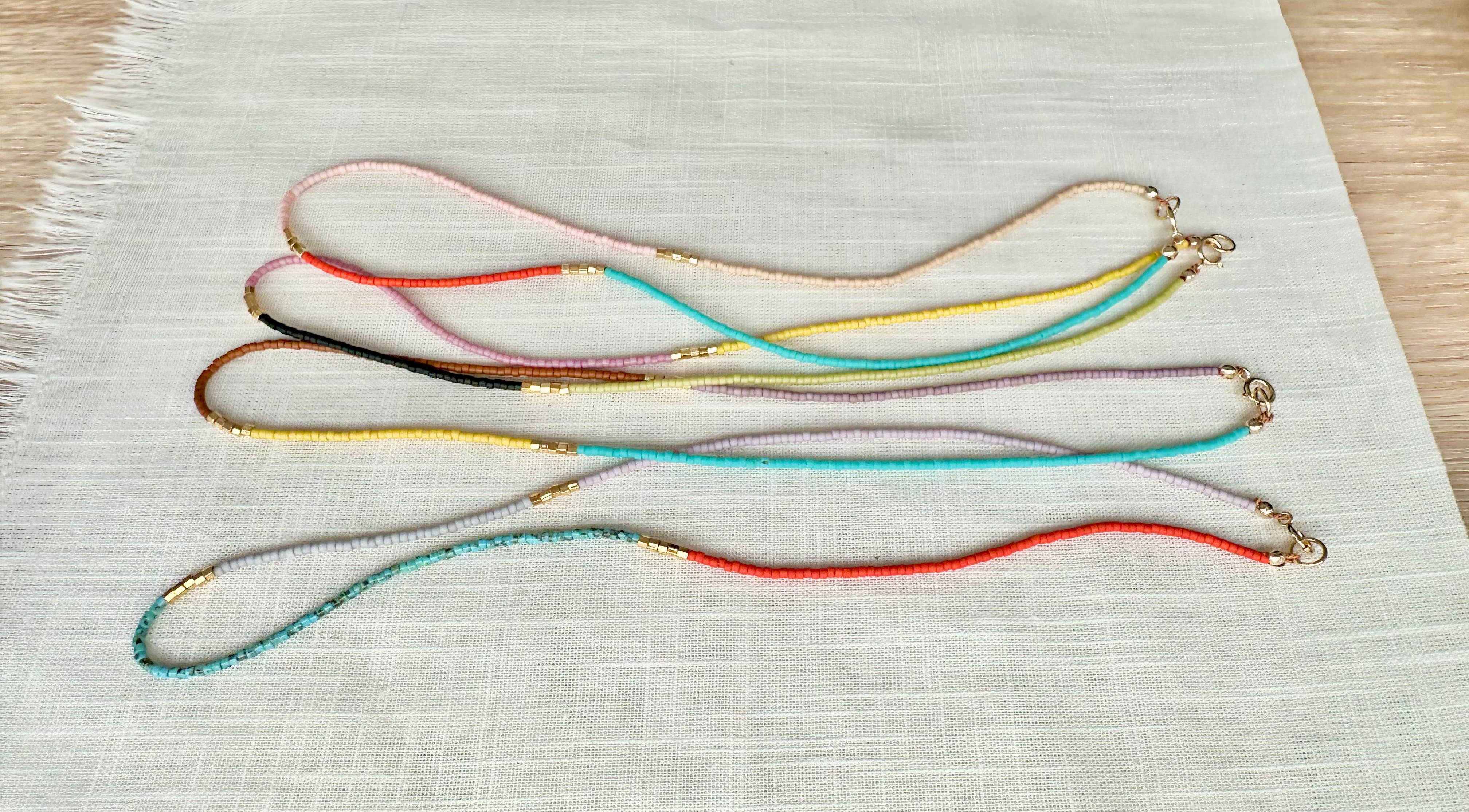 Ocean Breakup - Wholesale Beaded/Pearl Necklace - Cassis Beaded Necklace2