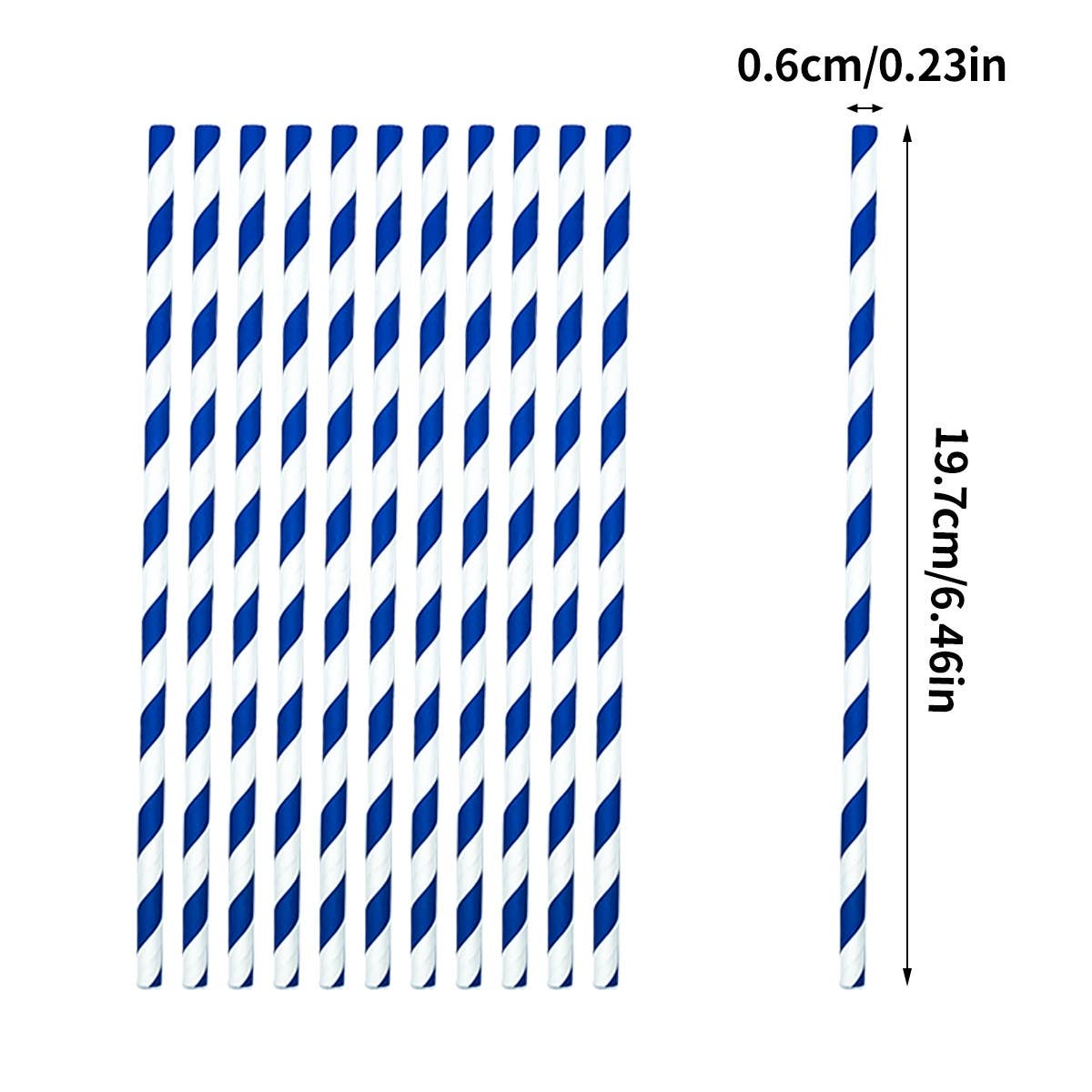 HanNicara – wholesale Drinking straw – 100pcs Biodegradable Colourful Paper Drinking Straws M25W3541