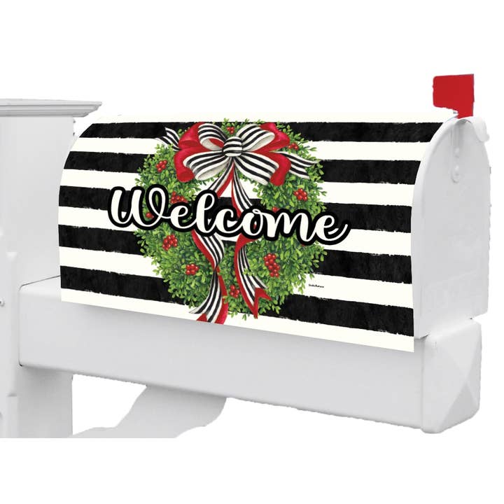 Custom Decor - Wholesale Mailbox - Mailbox Makeover-Holiday Stripes