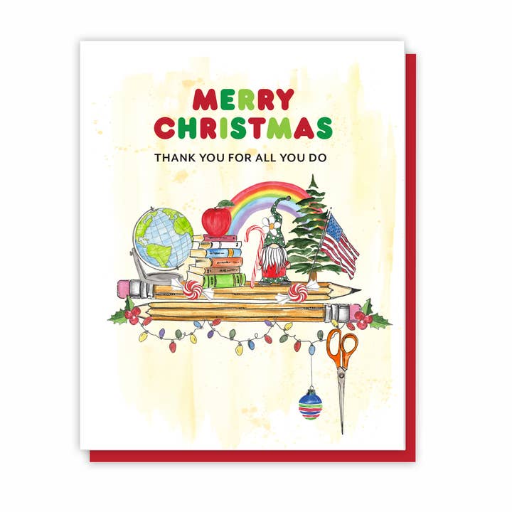 Teacher Christmas Gifts, Teacher Appreciation Cards, School for wholesale by Eight21 Studios + Unique Greeting Cards, Art and Stationery