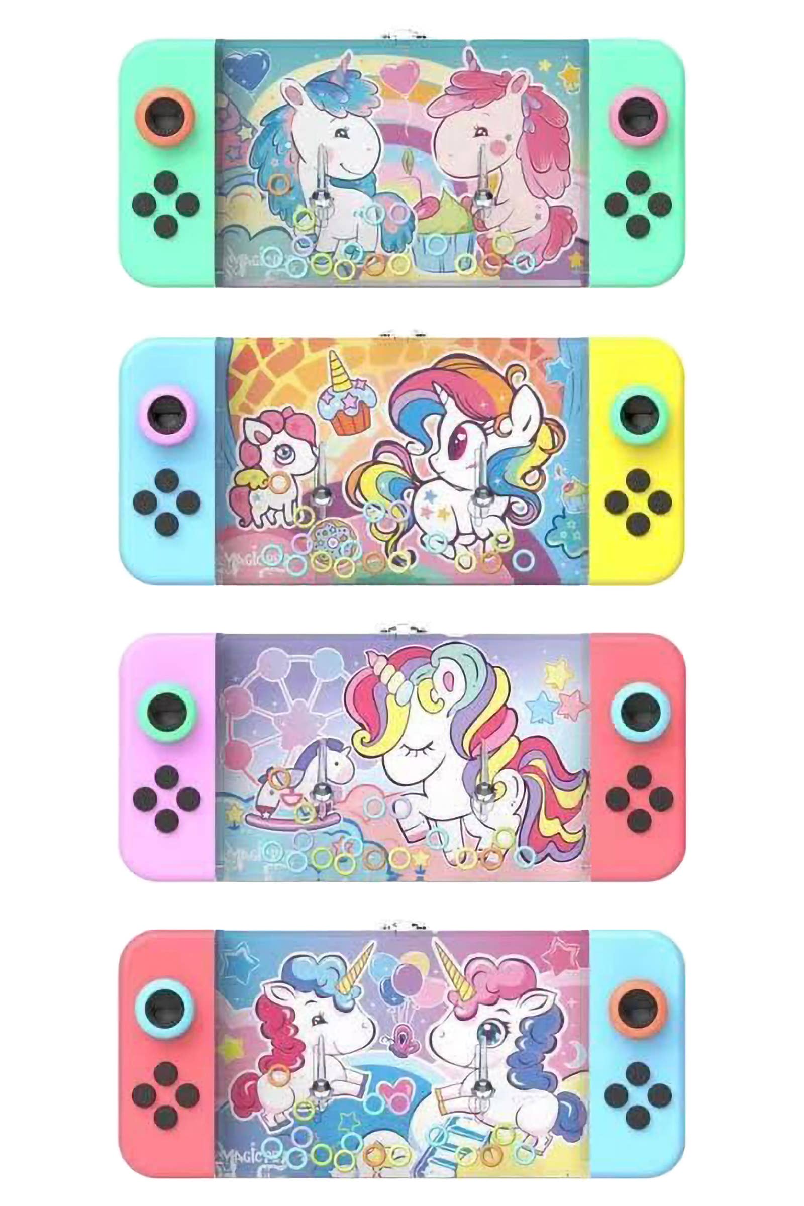 Cap Zone - Wholesale Stacking Rings Game - Baby - Unicorn Joystick Water Ring Toss Game - 12 pcs1