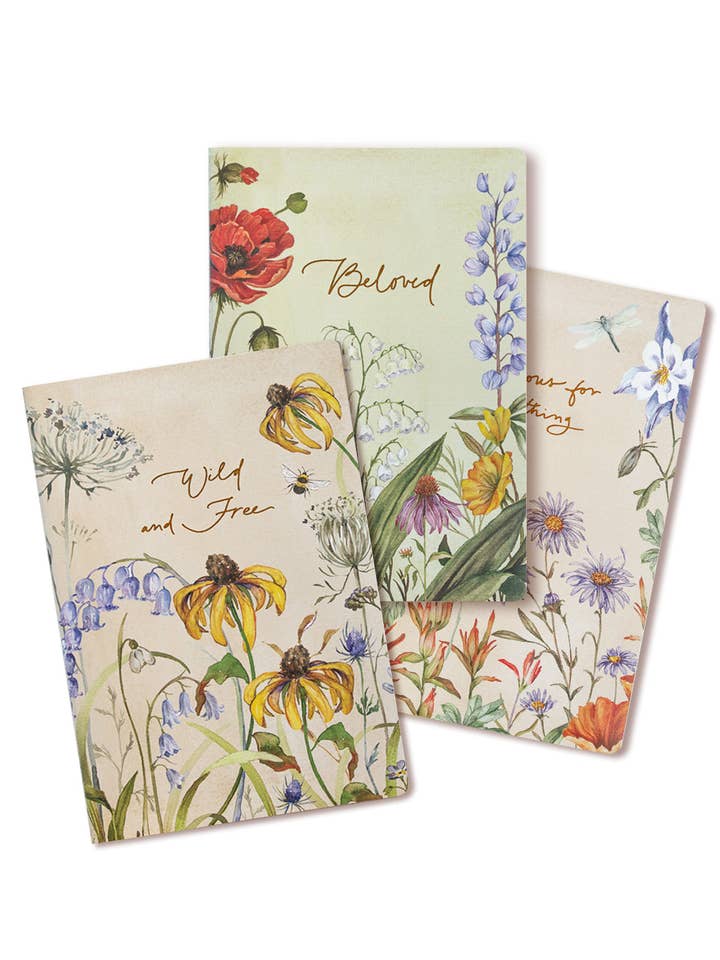 Wildflower Notebook Set for wholesale by GraceLaced by Ruth Chou Simons