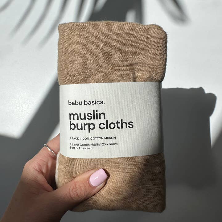 Babu - Wholesale Burp cloth set – Baby - Muslin Burp Cloth Set (2 pack)10
