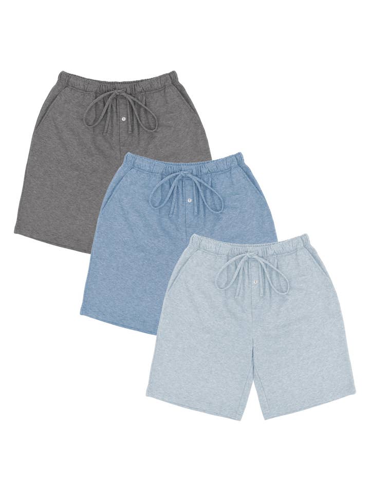 I-Wear Brands - Wholesale Lounge Shorts - Men's - Men's Peach Fleece Sleep Shorts1