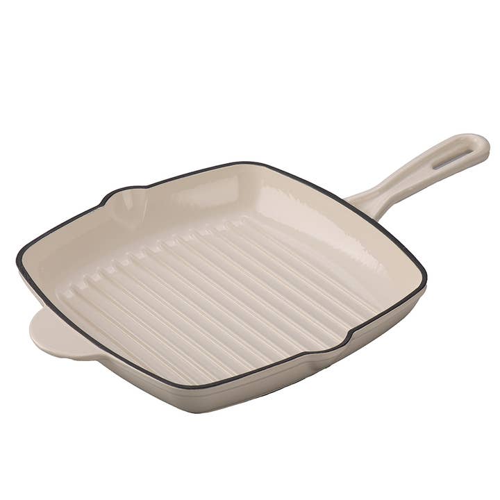 VdE Tivoli 1996 - Wholesale Saucepan - WHITE CAST IRON GRILL PAN 27CM