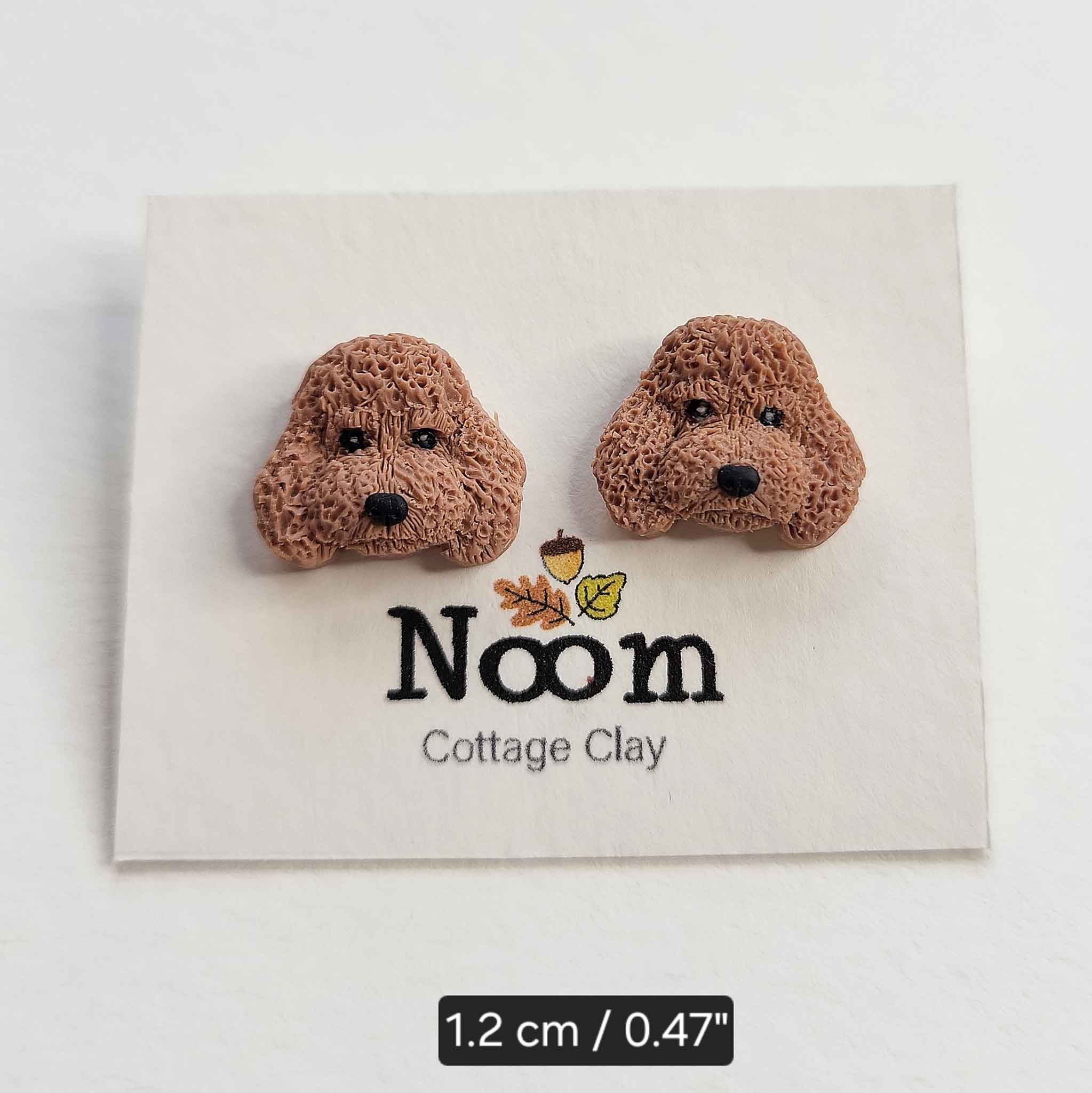 NoomCottageClay - Wholesale Stud/Post Earrings - Toy Poodle Stud Earrings | Cute Dog Jewelry0