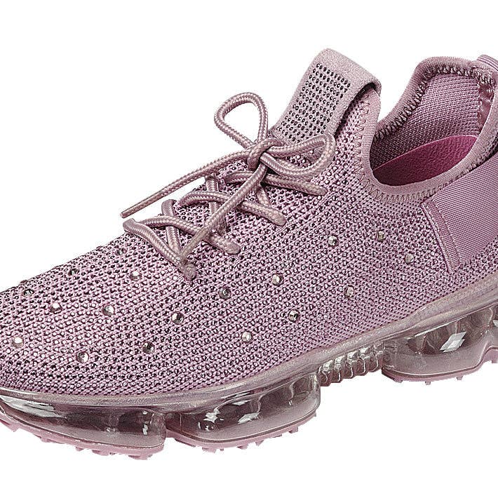 Mars Sky Shoes Wholesale - Wholesale Lifestyle Sneakers - Women's - Forever FLOW-22 Transparent Flyknit Rhinestone Sneakers