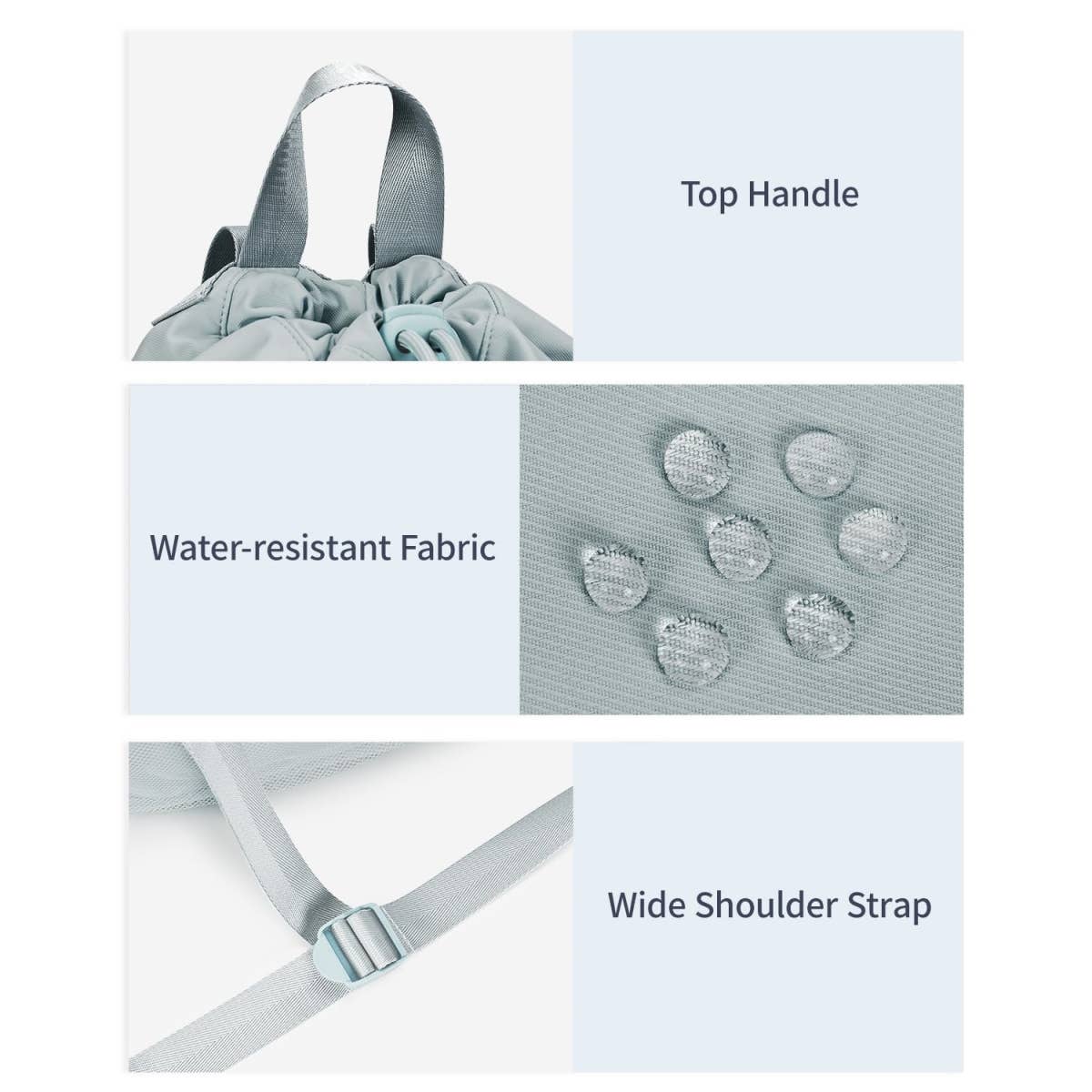 wandf - Vente Sac à cordon de serrage – unisexe - Sac à dos de sport avec cordon de serrage et sangle pour tapis de yoga61