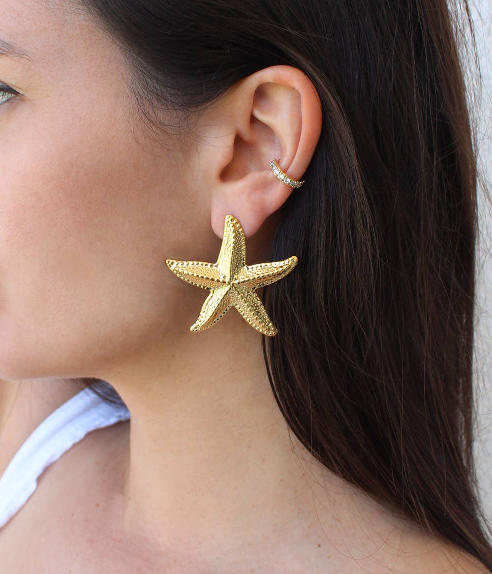 Caprice Paris – wholesale Hängande örhängen – Cagliari guldfärgade örhängen | Tillverkade i Frankrike4