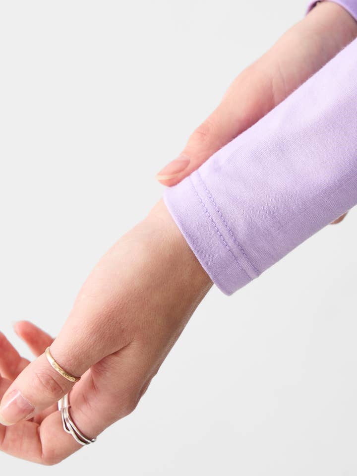 VALERIE C. – wholesale Stickad topp - Dam – Klassisk Turtleneck - lila
