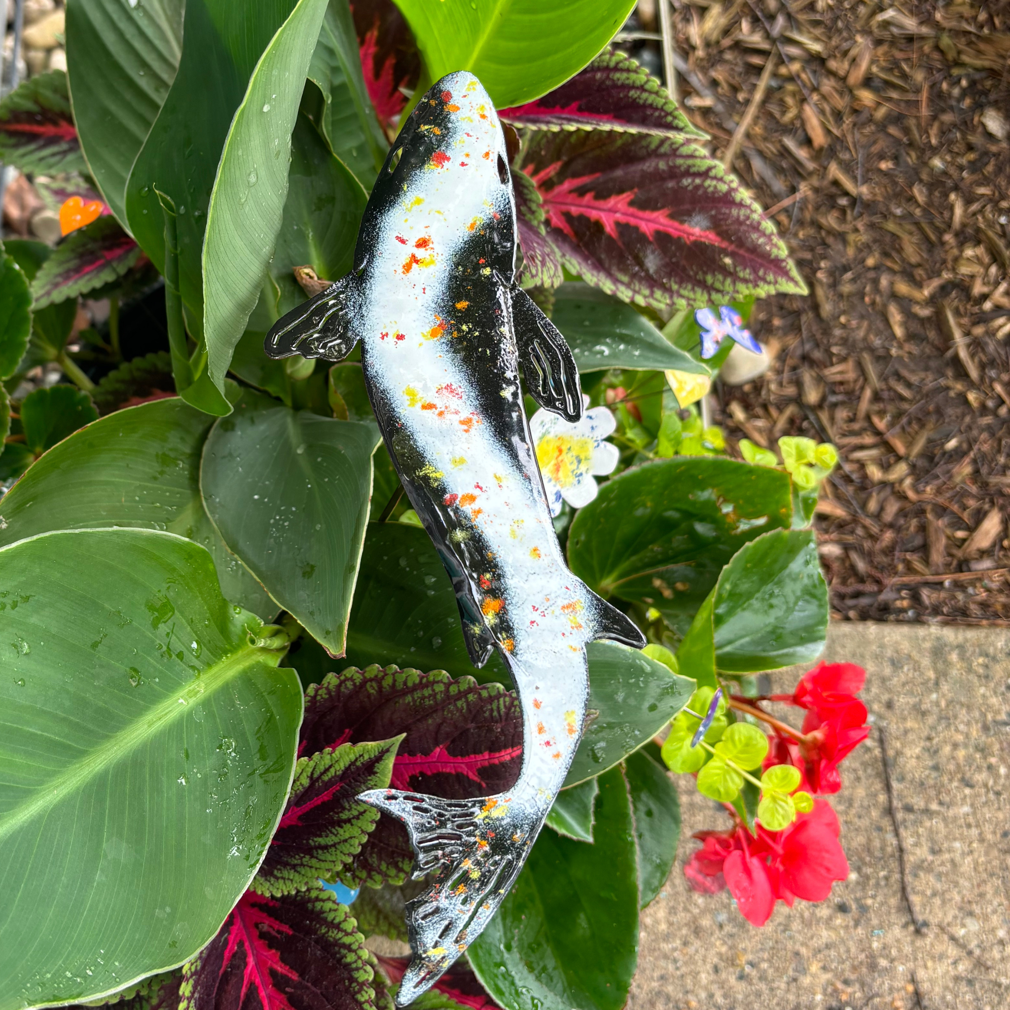 Clever Goods by Annabelle Noel Designs - Wholesale Garden/lawn stake - Enamel Koi- choose your color4