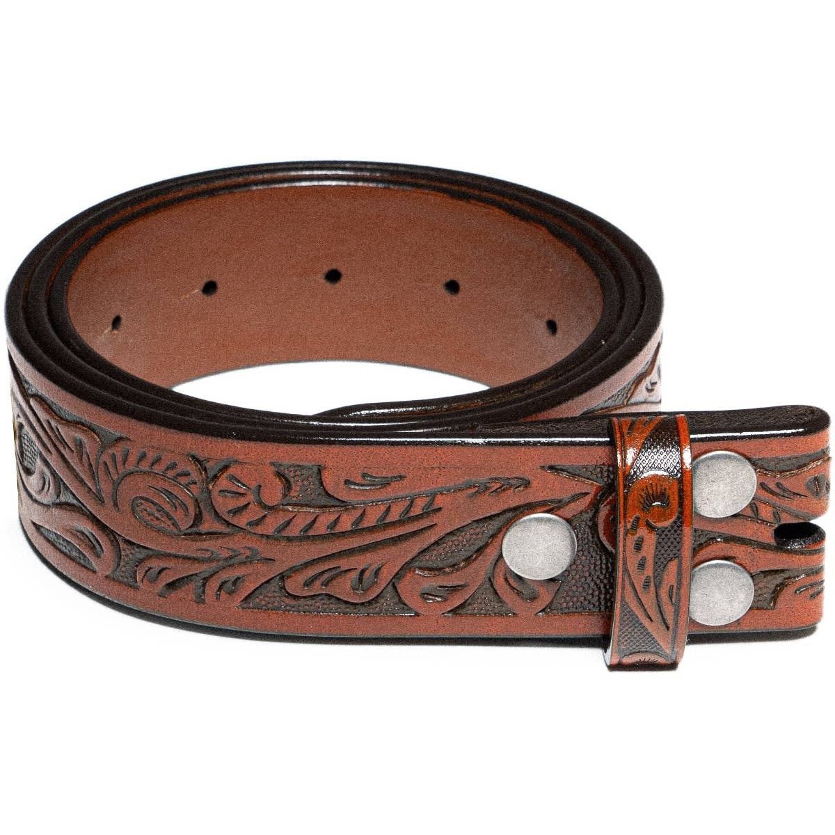 Fabio Valenti - Vendita all'ingrosso Cintura - Uomo - Cintura da uomo in vera pelle con cinturino a scatto senza fibbia3