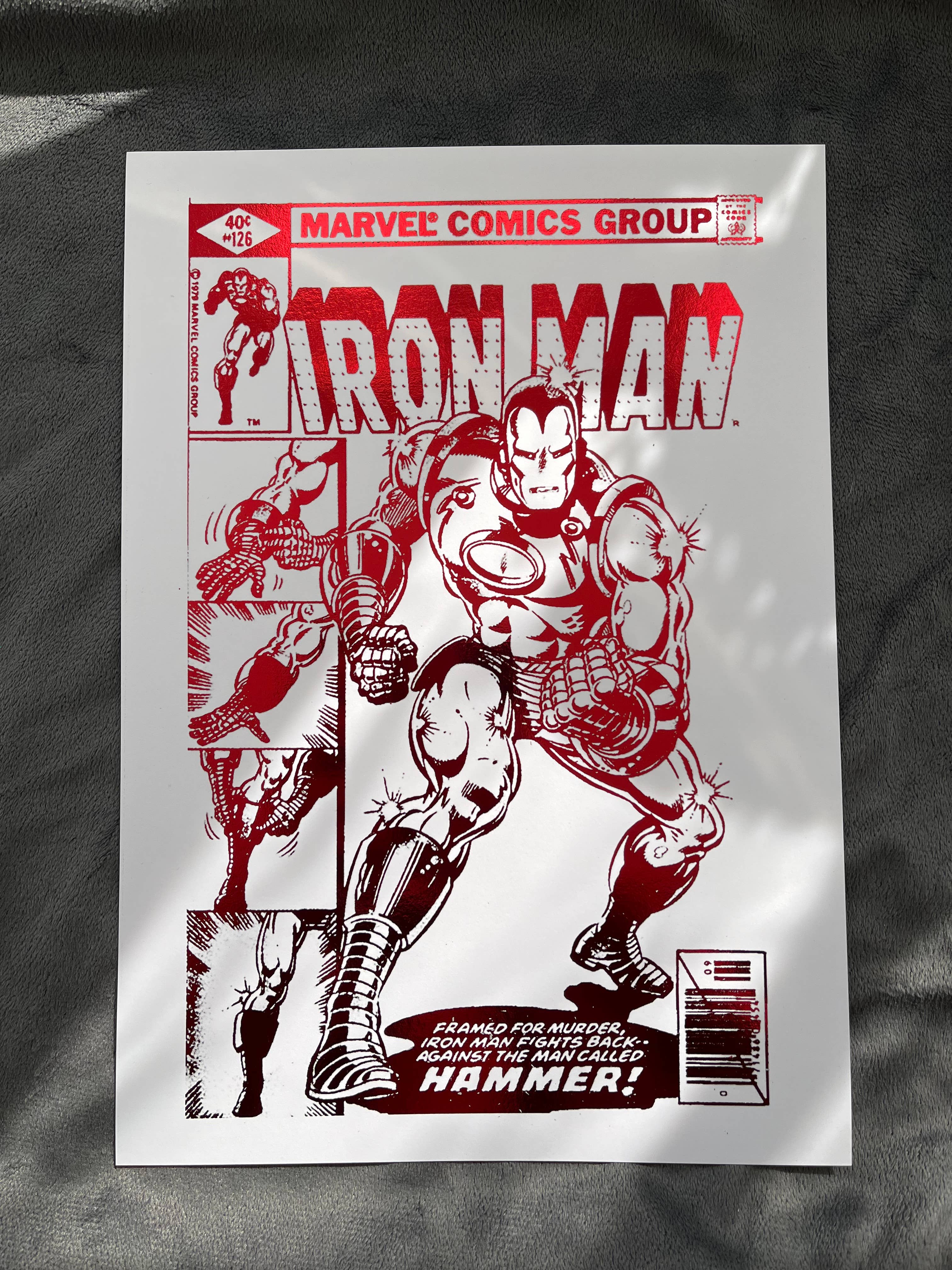 Billies Inks - Wholesale Gallery Wall Set - Set of 5 Superhero Foil Prints5