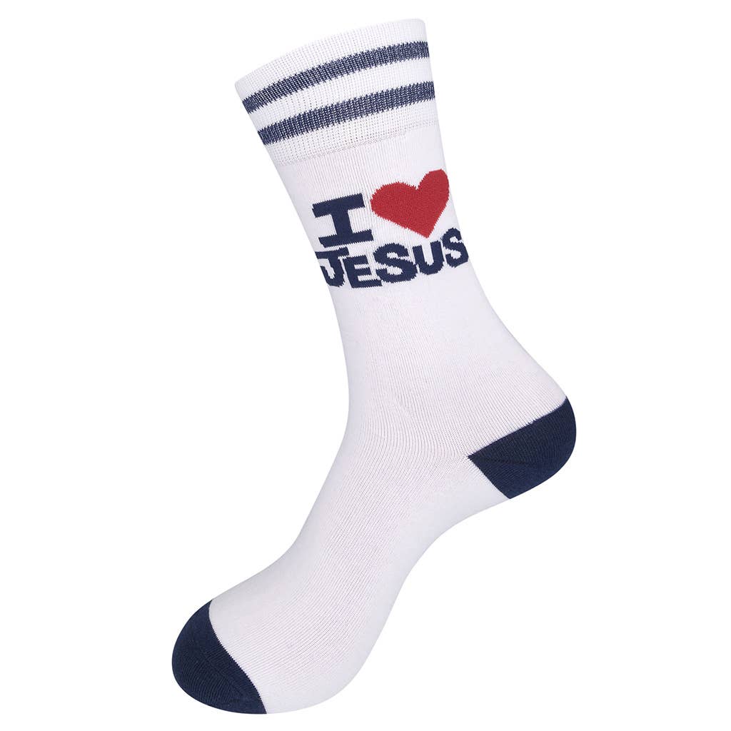 Funatic - About Face Designs - Nice Enough Merch Co - Wholesale Socks - Unisex - I Love Jesus (But I Cuss) Socks | Funny | Funatic7