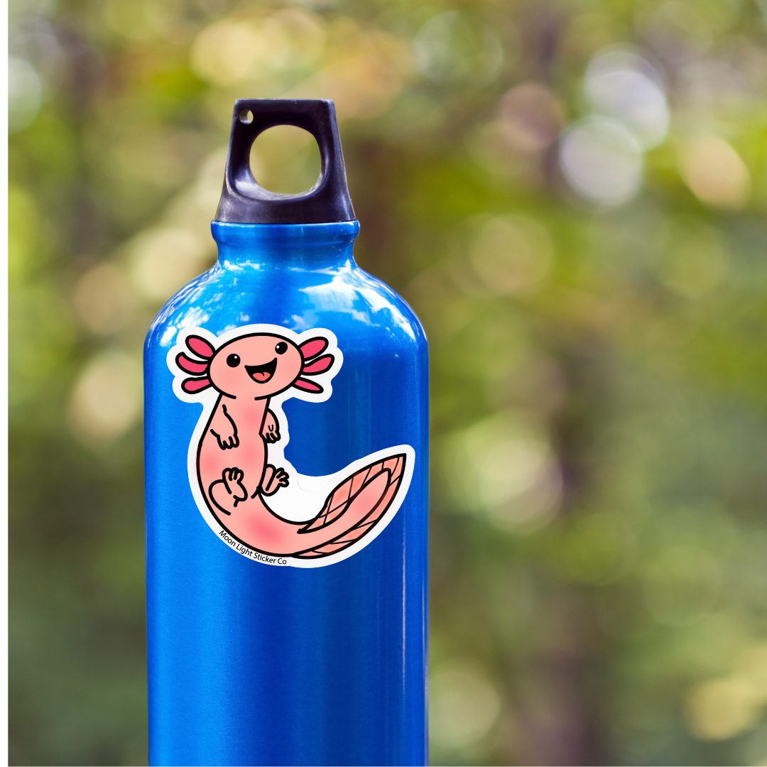 Moon Light Sticker Co – wholesale Klistermärke – Axolotl klistermärke3