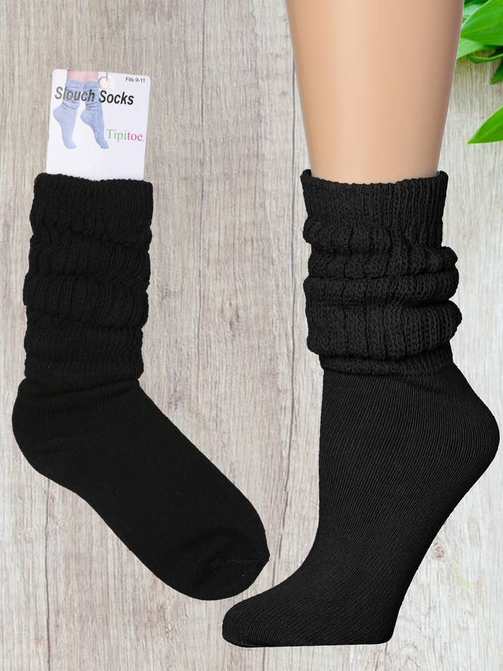 Isadora, Tipi toe, & James Fiallo - Wholesale Socks - Women's - Women's 1 Pack Tipi Toe Slouch Colored Crew Boot Sock