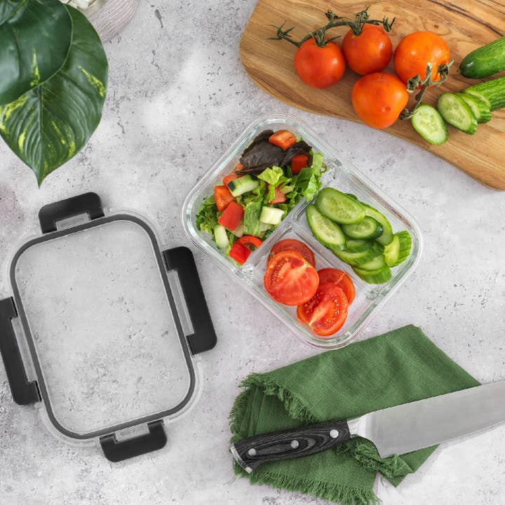 JoyJolt - Wholesale Food Storage Container - JoyJolt 3-Sectional Food Prep Storage Containers - Set of 57