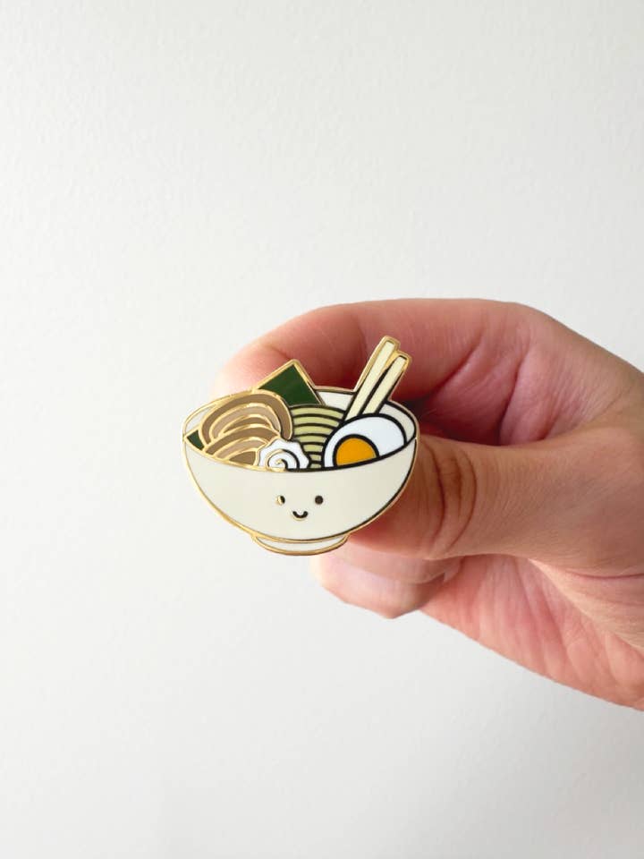 Ramen Enamel Pin for wholesale by Tickle Me Lavender