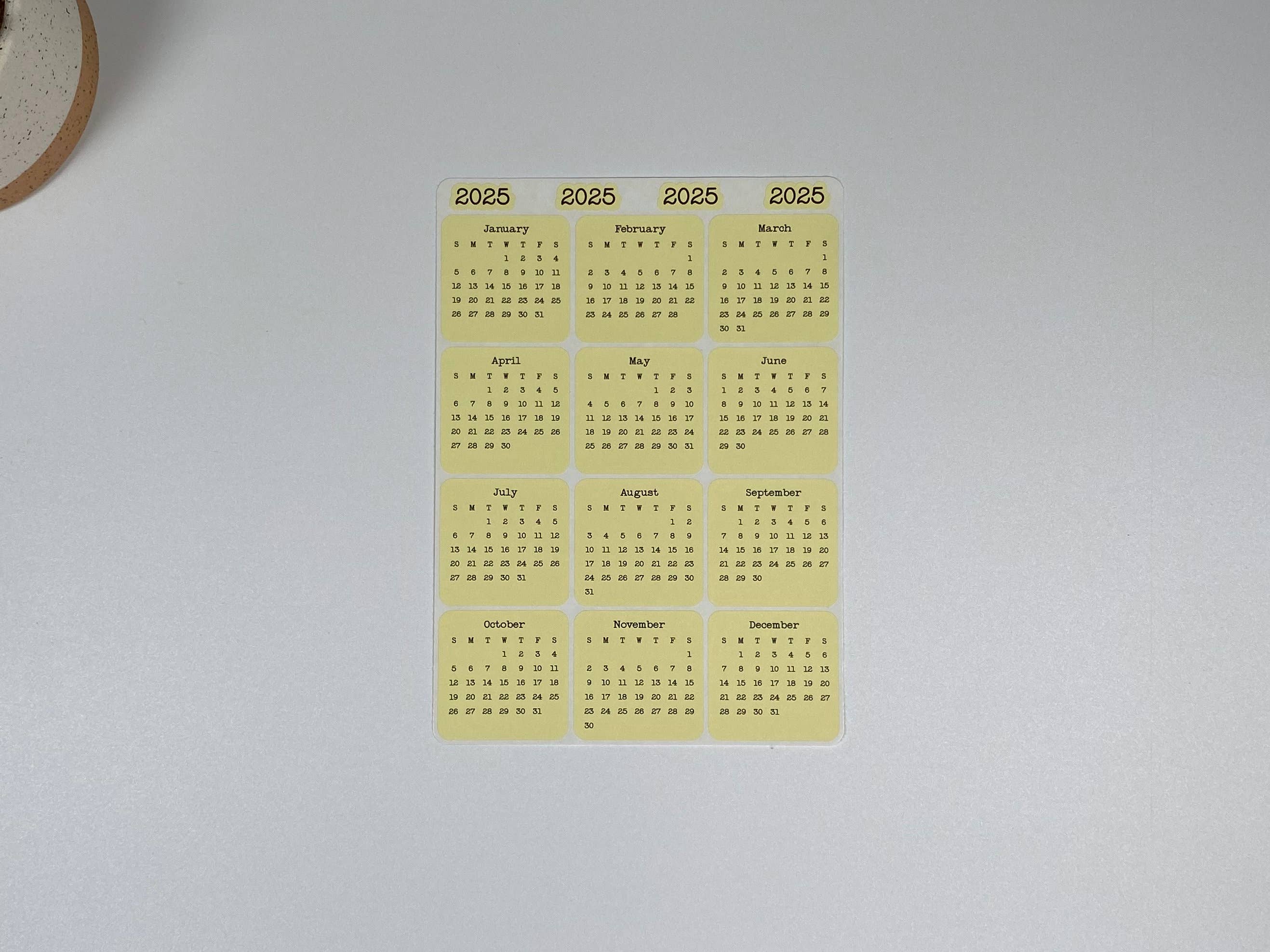 Fig Tree Works - Wholesale Sticker - Micro Calendar Stickers6