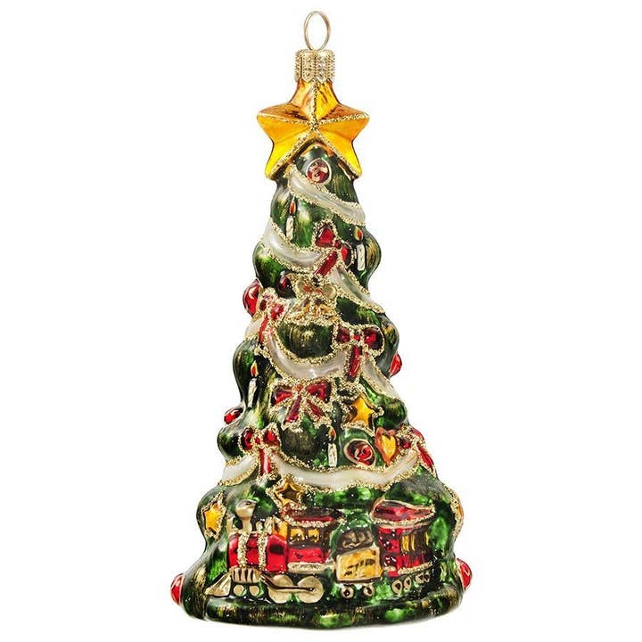 O Weihnachtsbaum mit Zug für den Großhandel von Joy To The World Collectibles