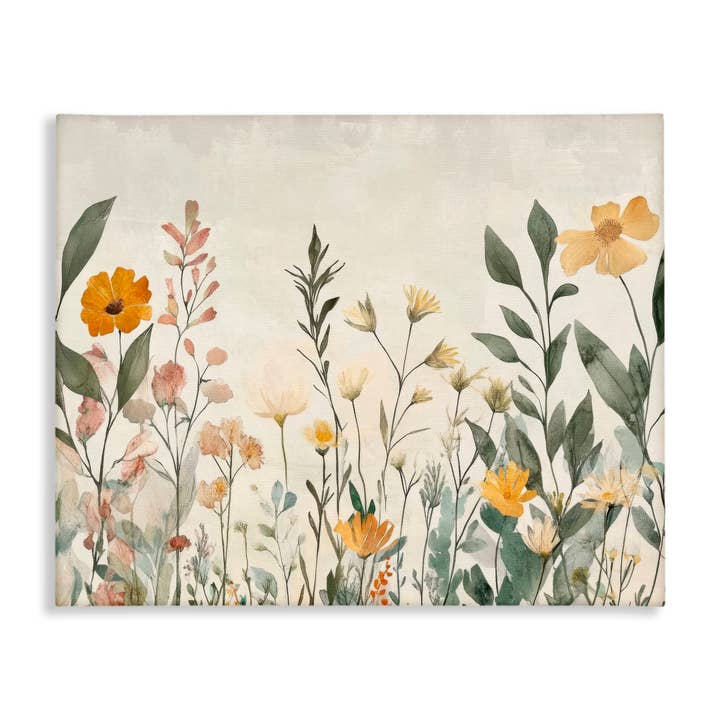 Shades Of Yellow Flowers Canvas for wholesale by Stupell Industries
