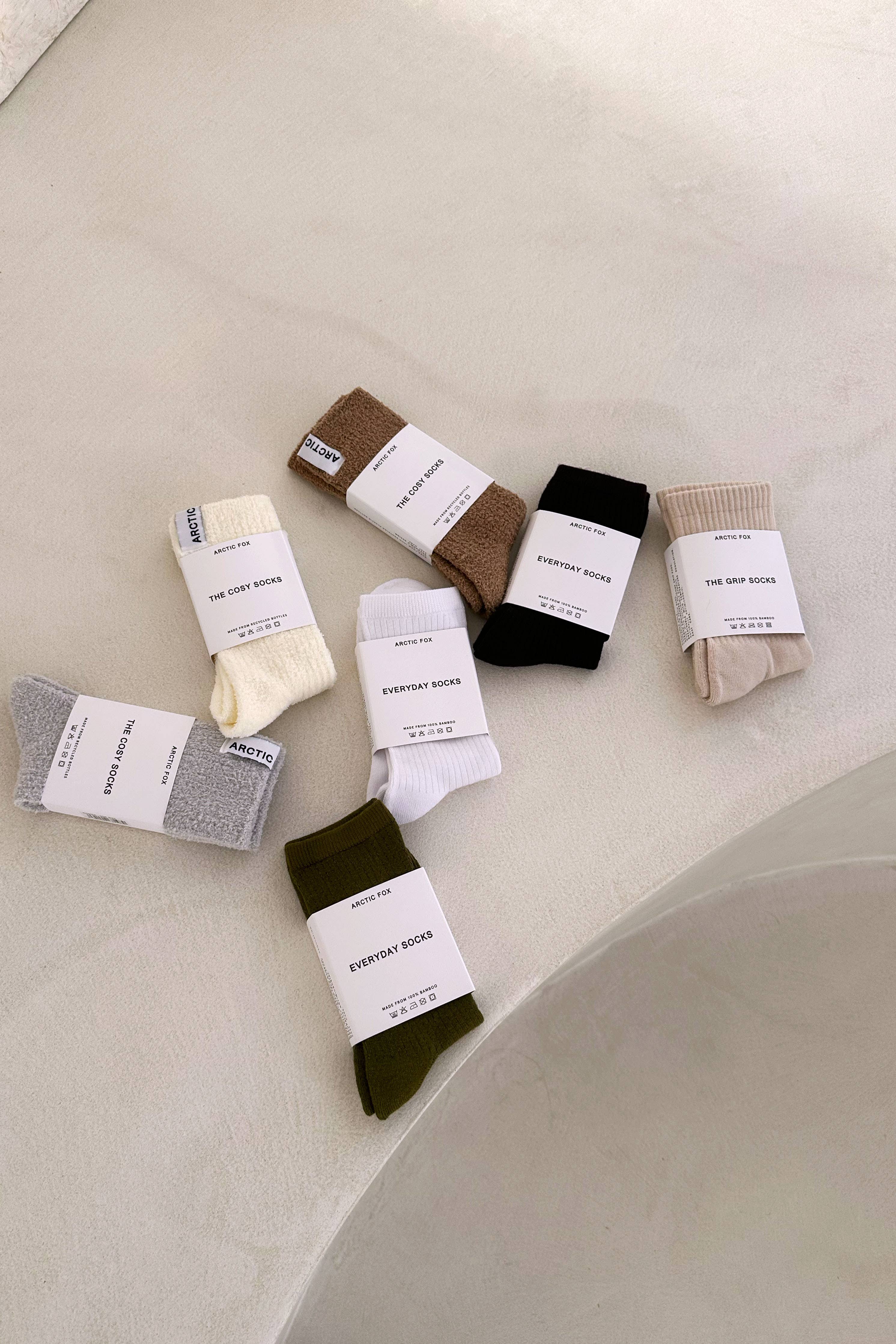 ARCTIC FOX & CO. - Venta al por mayor Calcetines - Mujer - Calcetines Cosy 100 % reciclados beige - AW251