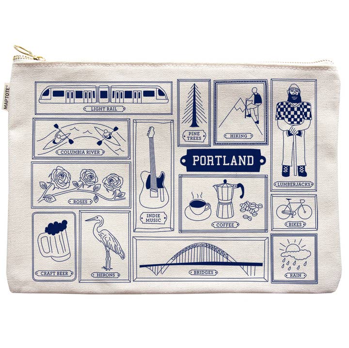 Maptote - Wholesale Pouch - Women's - Portland Flat Zip Pouch0