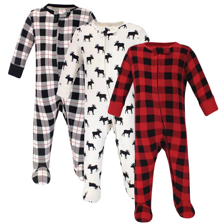 Hudson Baby Cotton Sleep and Play, Moose for wholesale by BabyVision