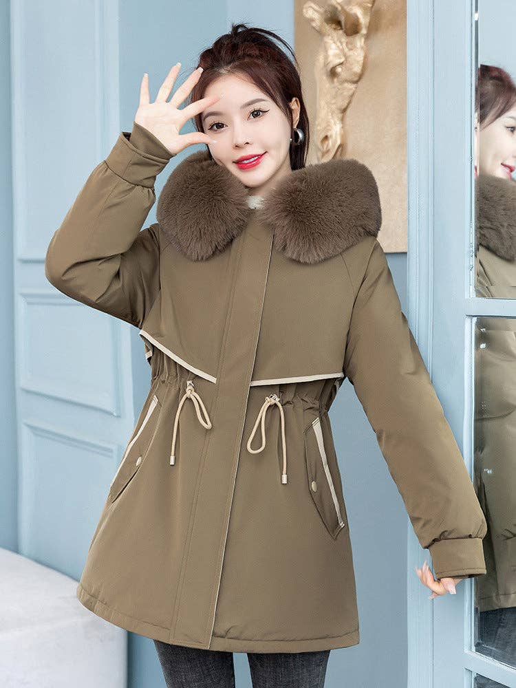 Marayn - Wholesale Parka - Women's - Chic 2025 Detachable Liner MidLength Winter Parka31