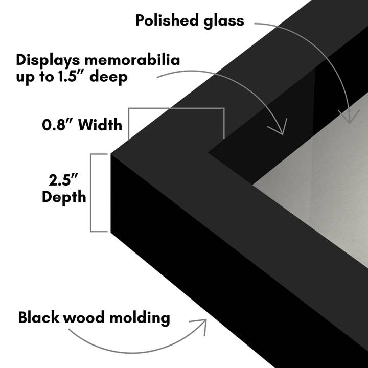Americanflat - Wholesale Picture Frame - Americanflat Shadow Box Frame with Soft Felt Back12