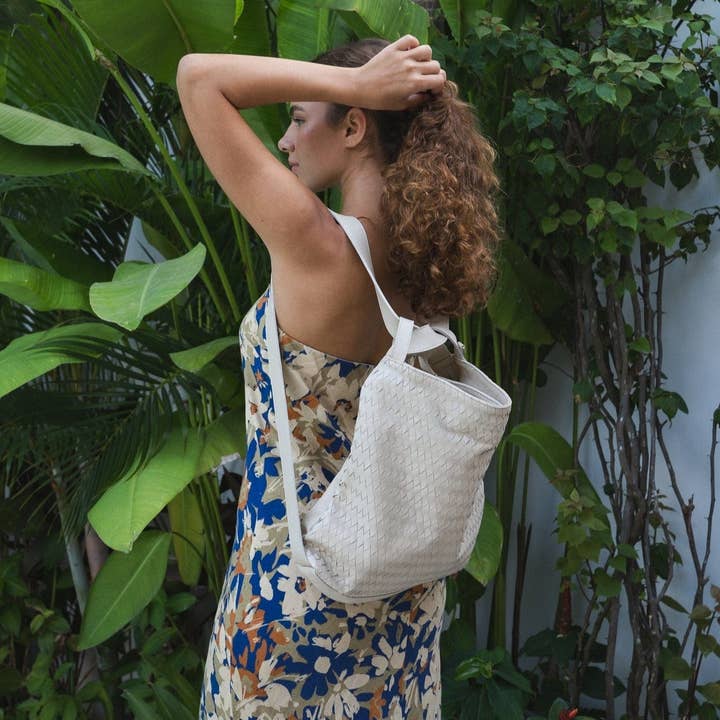 MANDRN – Sacola - Mulher por atacado – Tote Woven Evra - Osso6