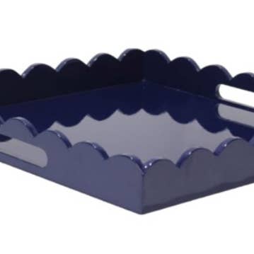The Enchanted Home - Wholesale Decorative Tray - Navy Lacquered Tray3