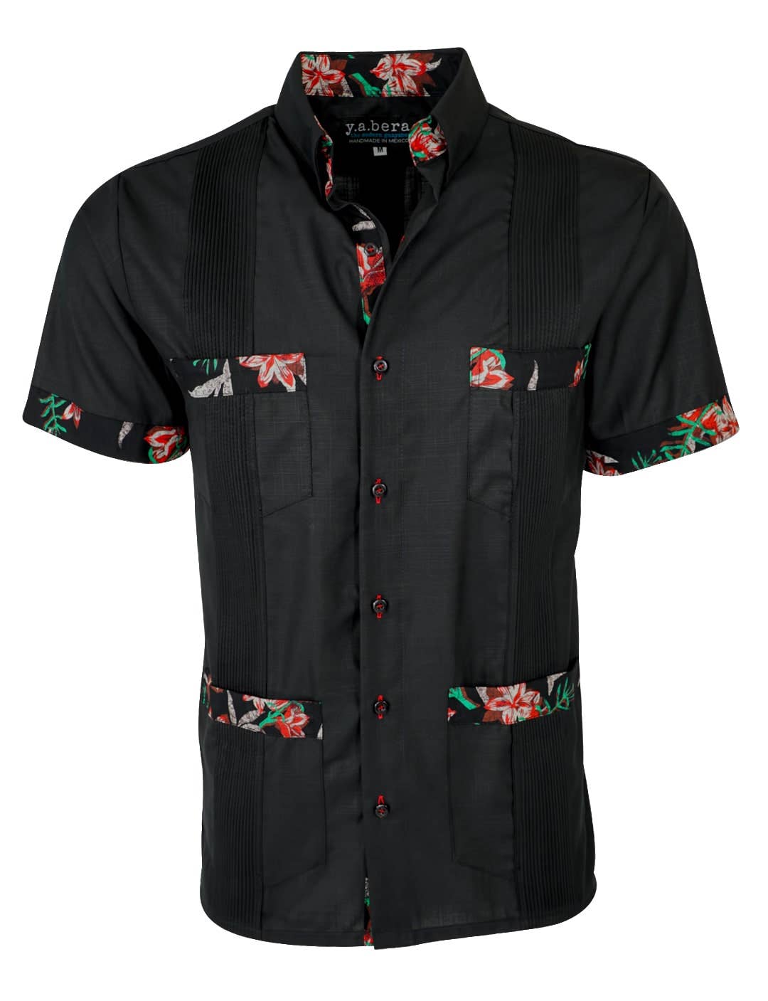 Y.A.Bera Clothing Modern Guayaberas - Wholesale Button Down Shirt - Men's - Midnight in Maui Guayabera3